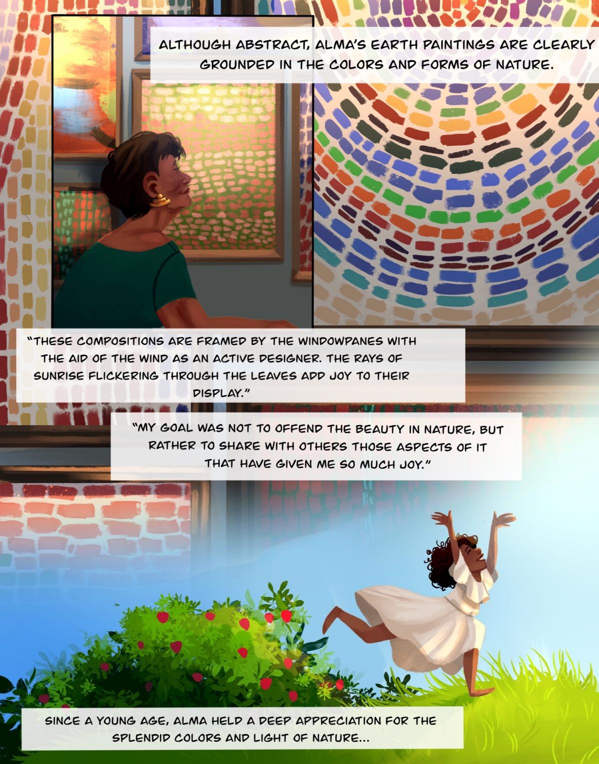 Beneath the Holly Tree: A Comic About Alma Thomas, Page two
