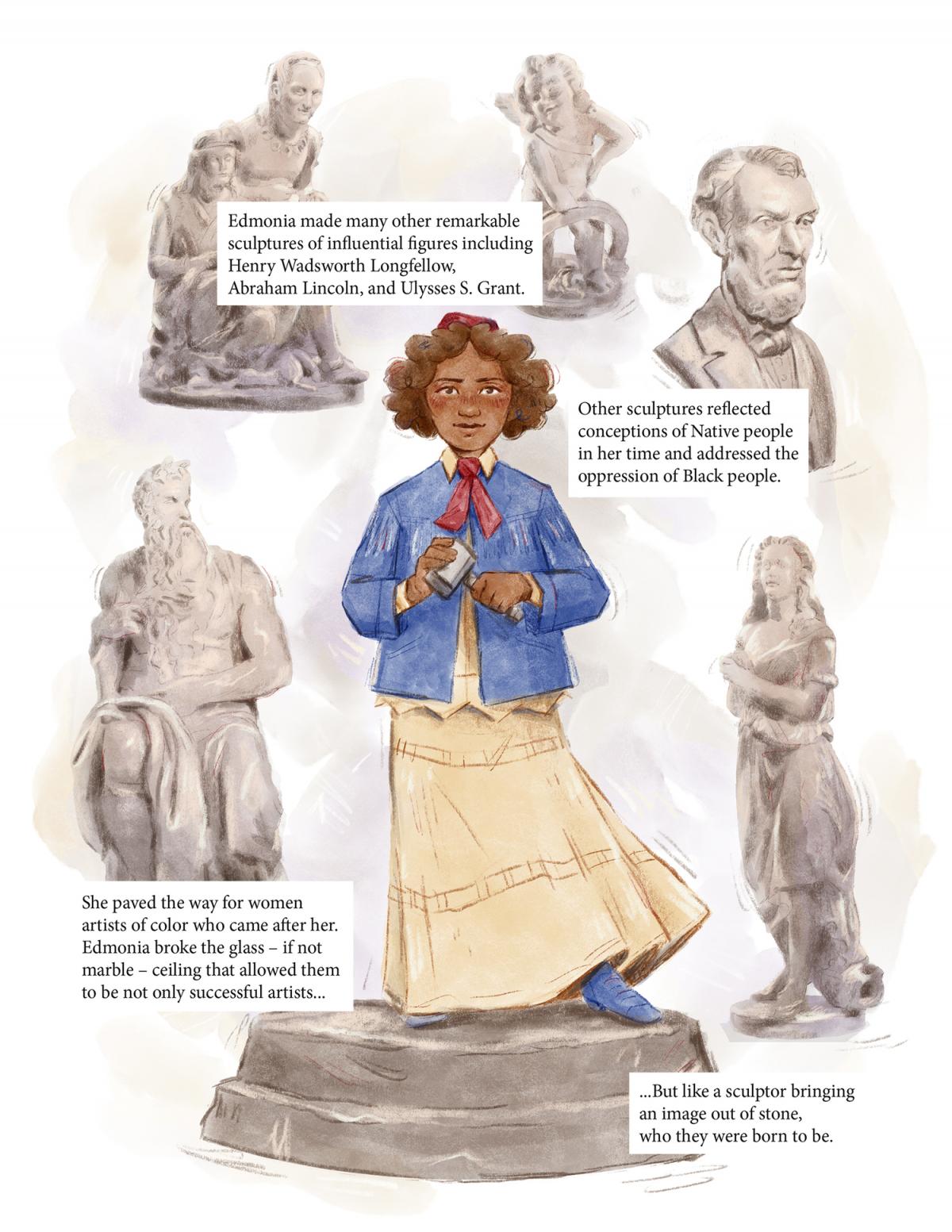 Breaking the Marble Ceiling: A Comic About Edmonia Lewis, page four