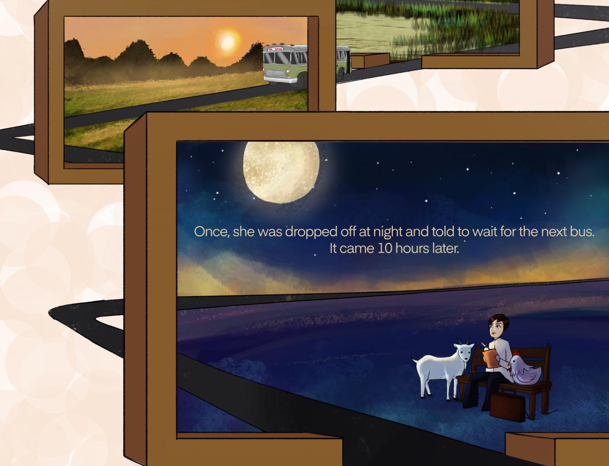 A page in the Tiffany Chung comic