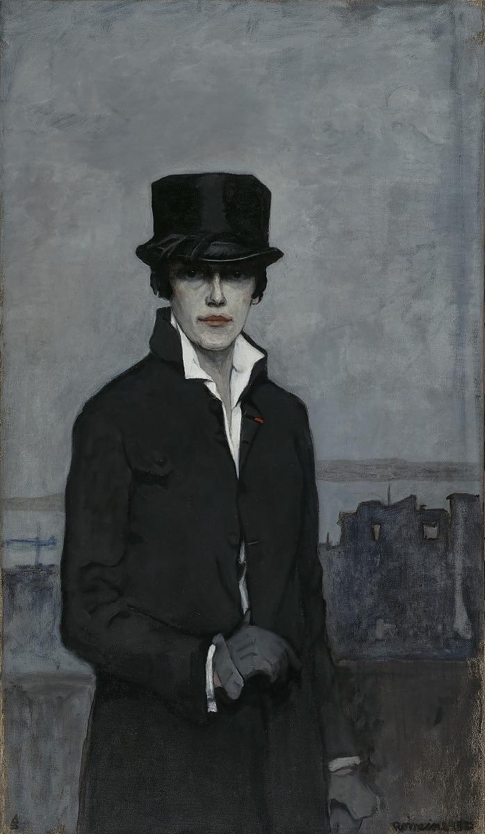 Self-portrait painting of artist Romaine Brooks