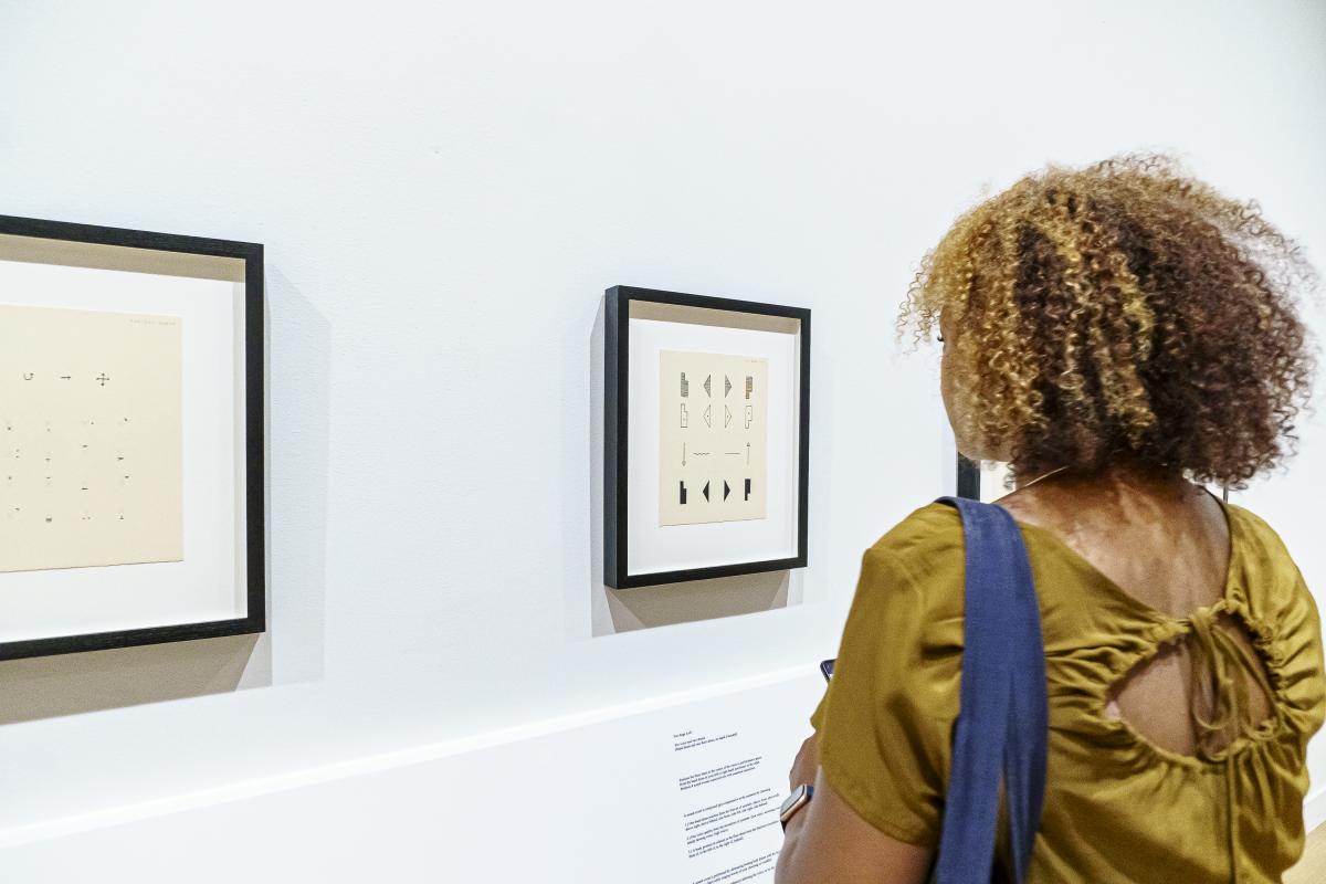 Installation view of the exhibition "Musical Thinking."