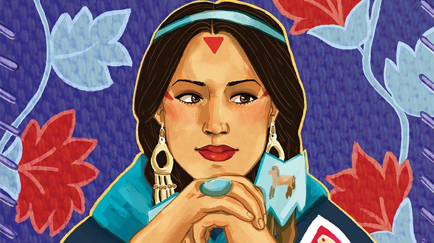 Illustration of the artist Wendy Red Star