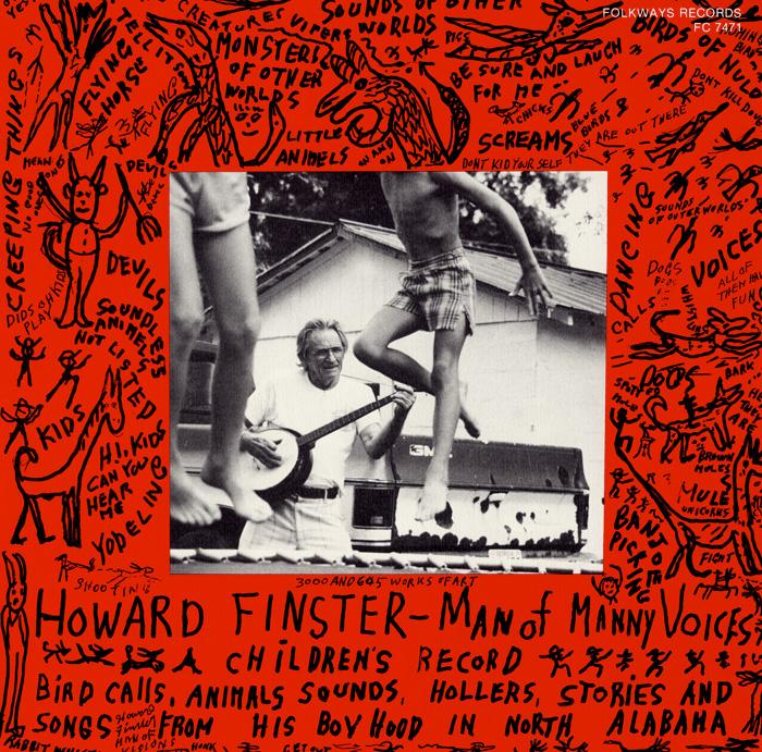 Album cover for Howard Finster's "Man of Many Voices."