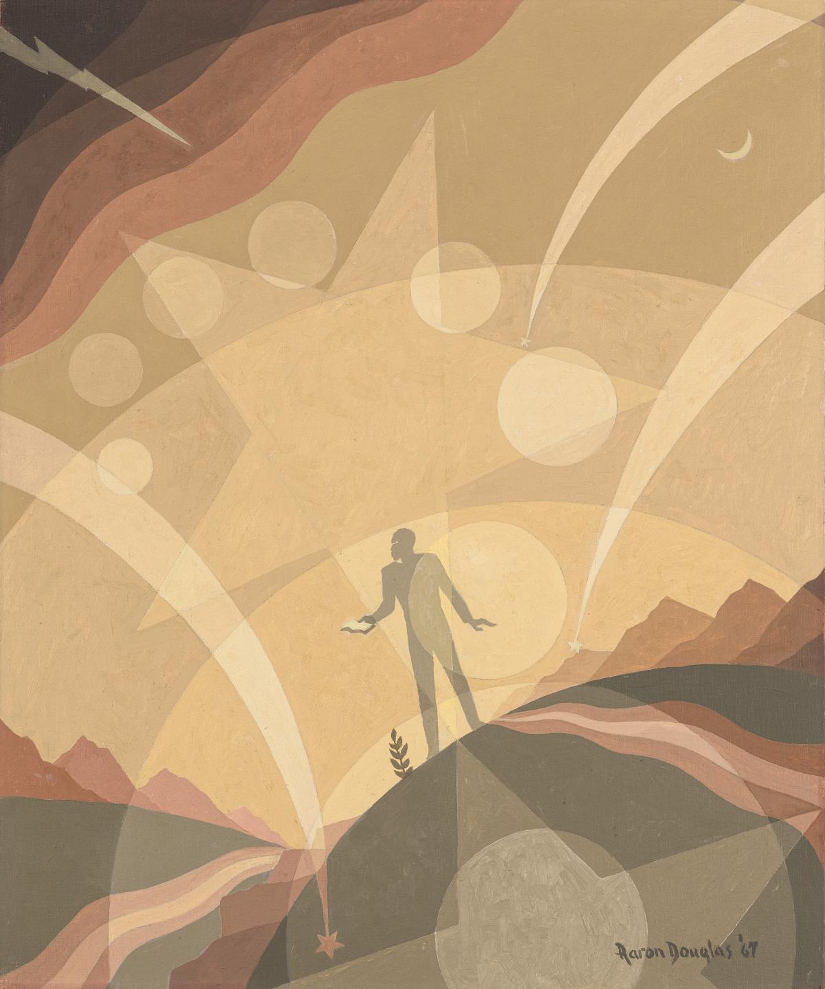 Aaron Douglas painting.