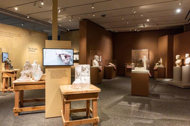 View of Peabody Essex Museum exhibition.