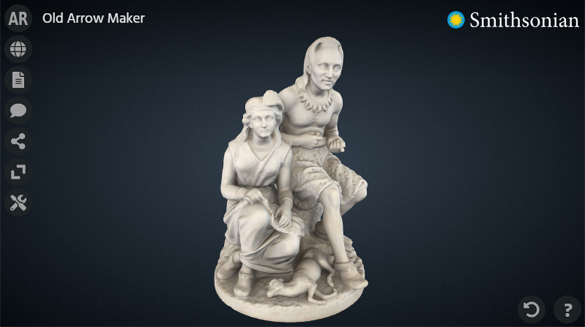 Screenshot of 3d view of Old Arrow Maker.