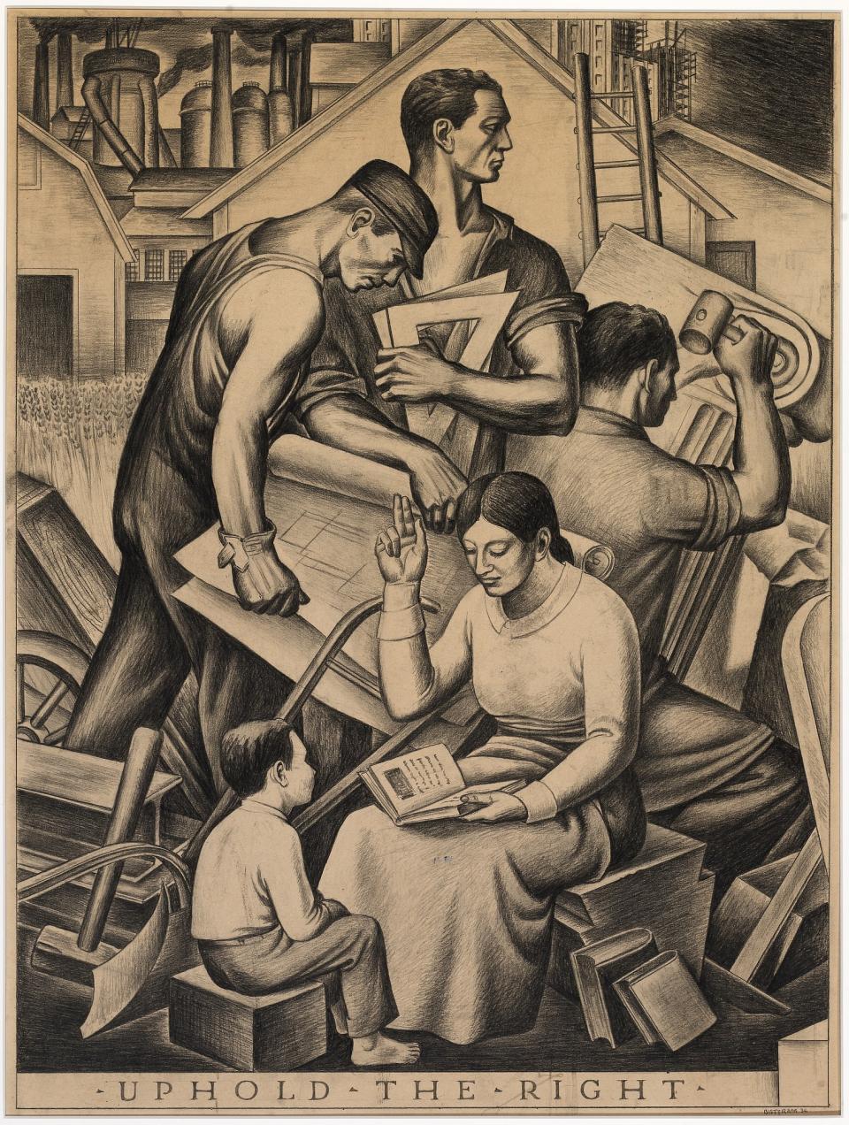 Detail, Justice Tempered with Mercy, Uphold the Right/Prevent the Wrong