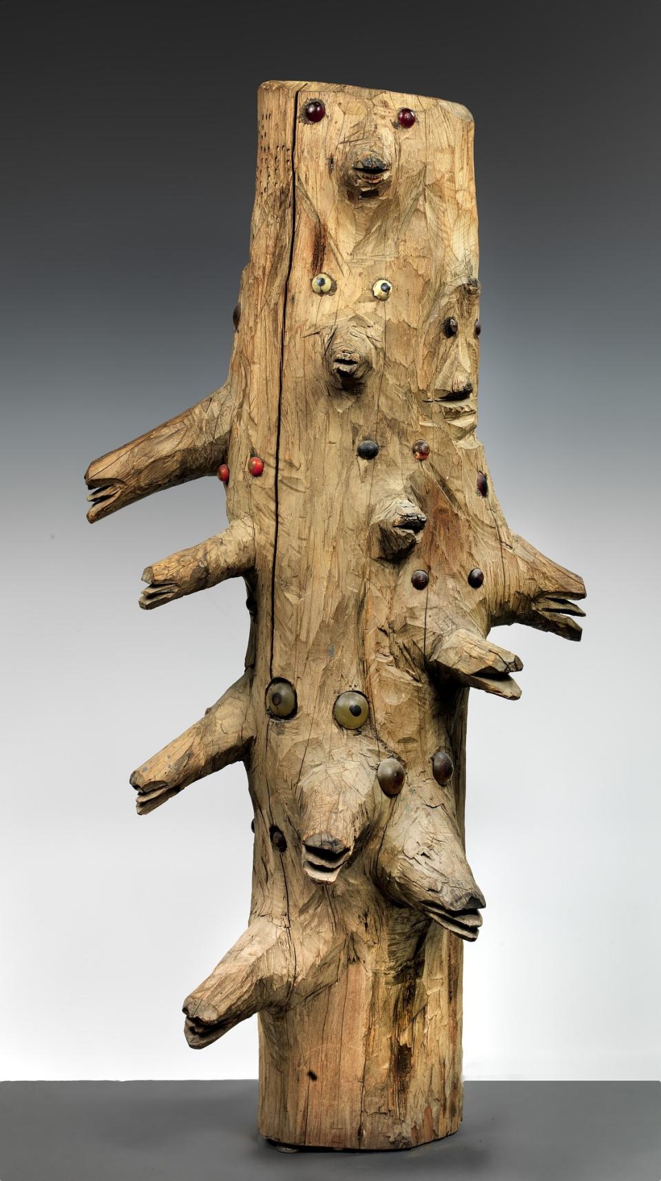 Untitled (Tree Trunk with Faces) | Smithsonian American Art Museum