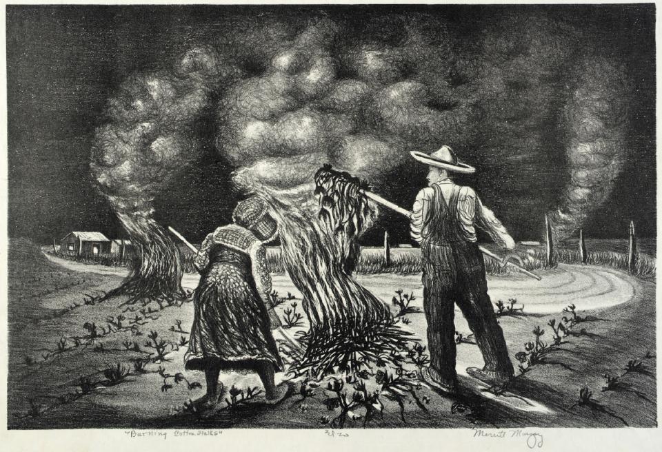 Burning Cotton Stalks Smithsonian American Art Museum