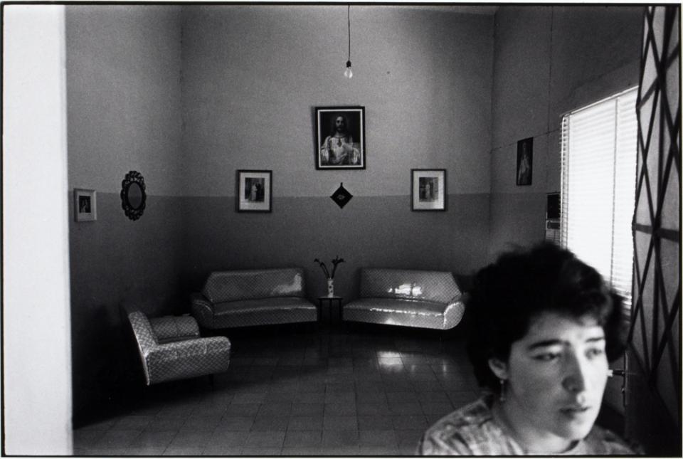 Untitled (Living Room with Plastic Covered Furniture) Smithsonian