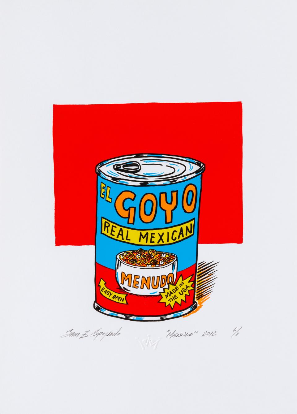 Menu Do Artist Menudo | Smithsonian American Art Museum