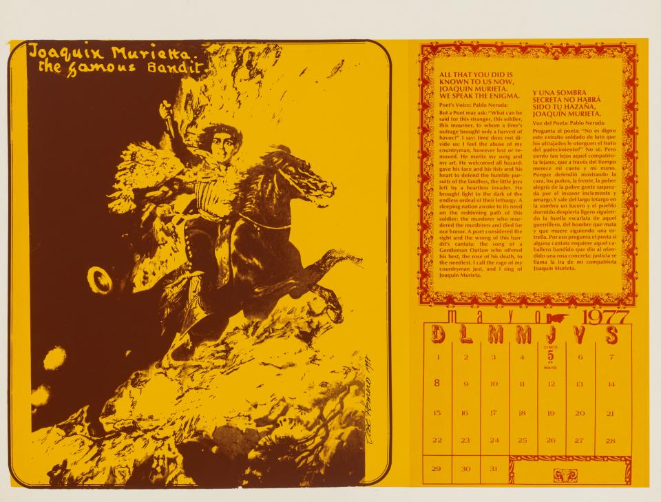 Untitled (May), from La Historia De California Calendar 1977