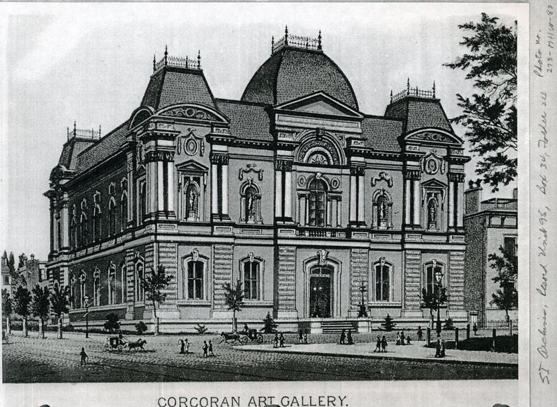 Exterior of Renwick building in 19st century