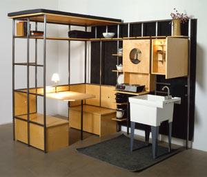 An image of a piece of furniture in an interior space. 