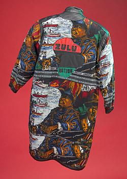 Afrika Bombaataa's coat. 