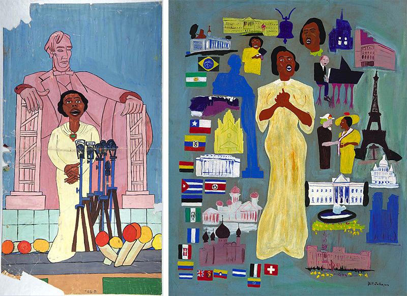 William H. Johnson Marian Anderson