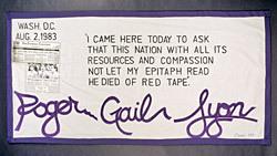 A section of an AIDS quilt.