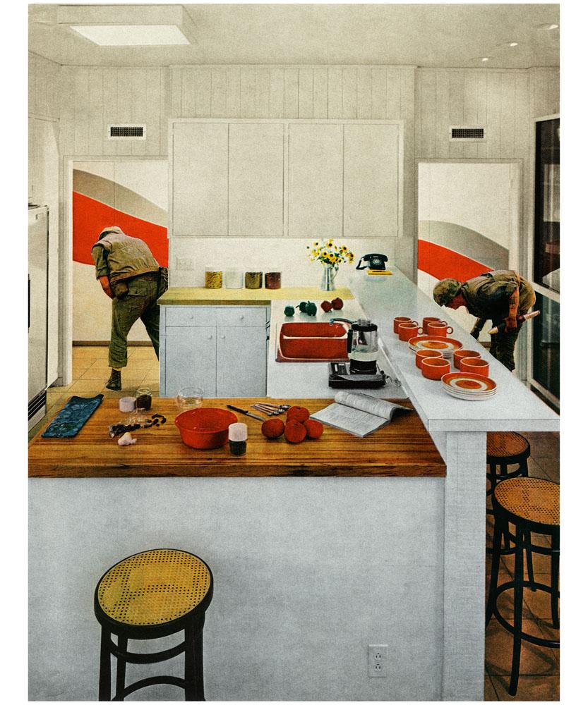 Martha Rosler, Red Strip Kitchen