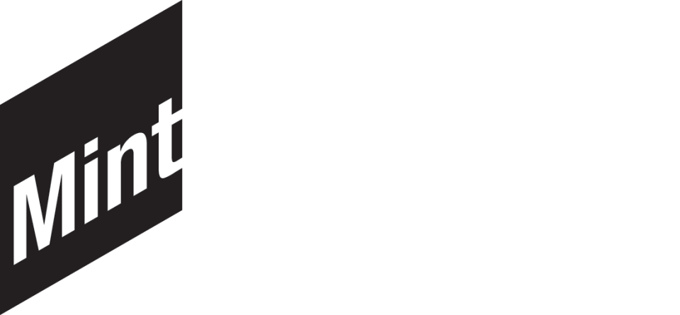 The Mint logo in black and white.