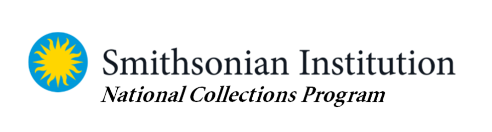 A logo with a yellow sunburst and green around it with "Smithsonian Institution"