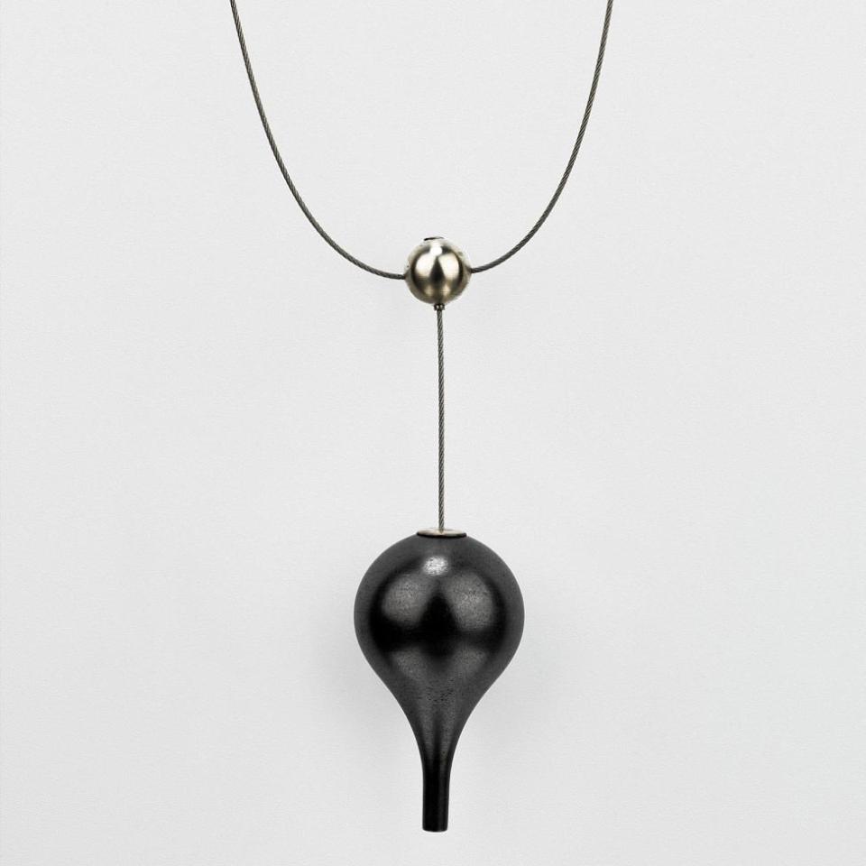A necklace made of graphite. 