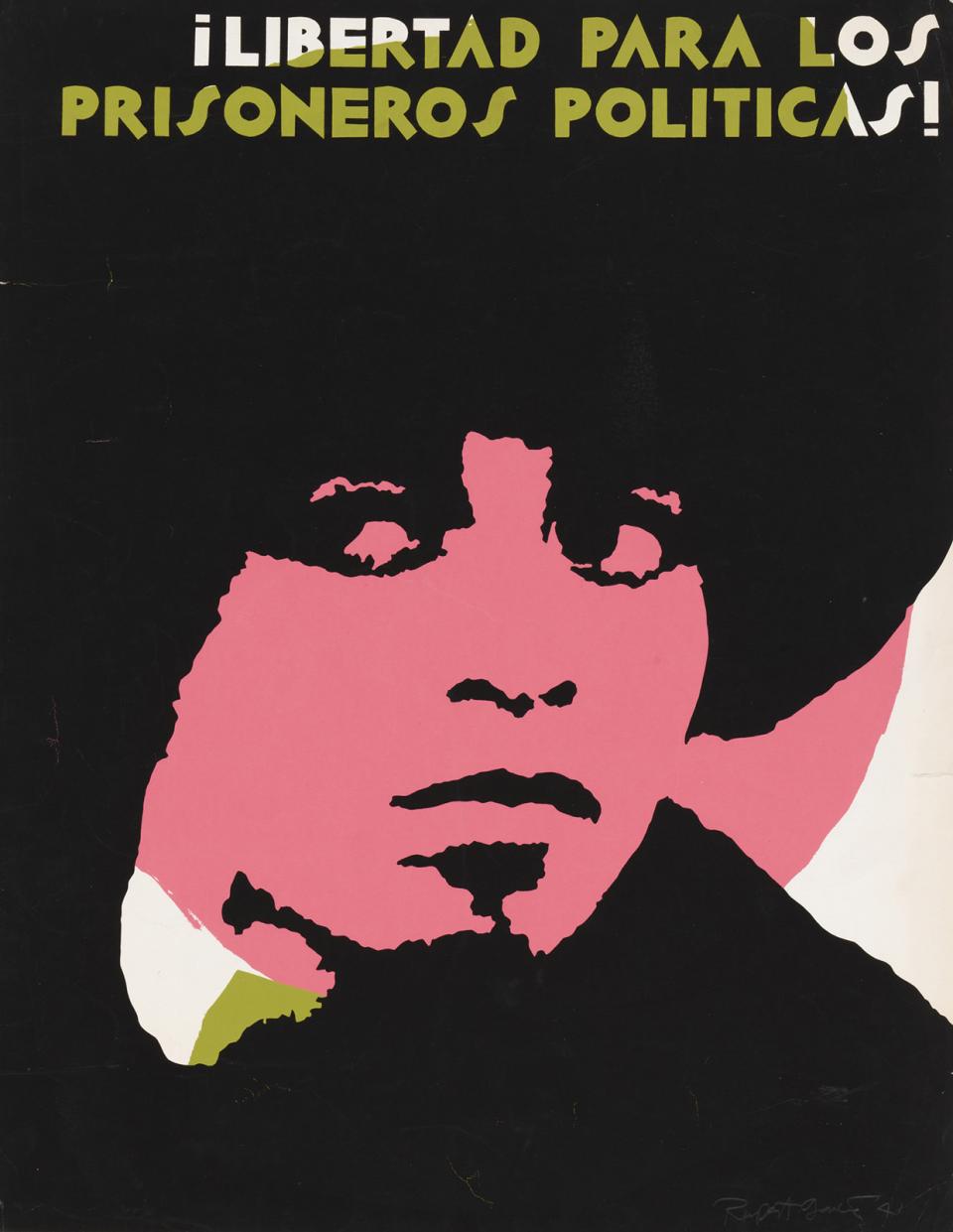 A screenprint of a portrait of a woman