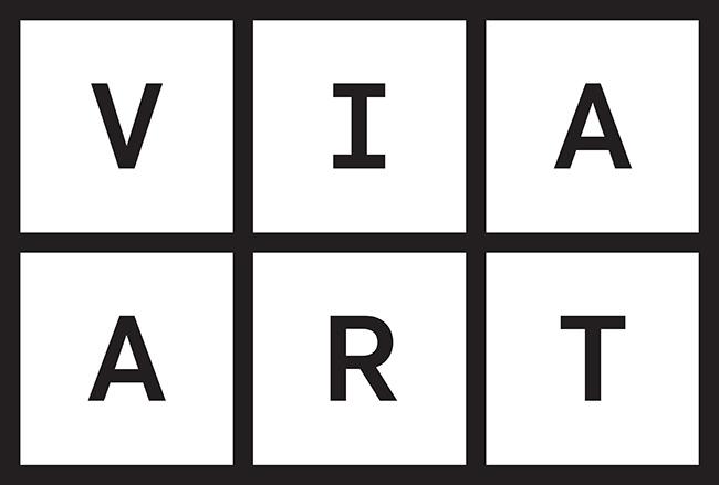 Grid with six blocks with the letters V I A A R T in each box.