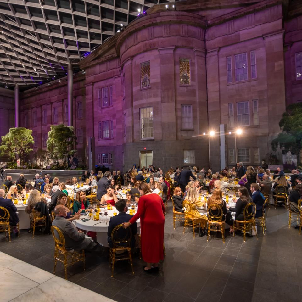 Director's Circle dinner in the Kogod Courtyard