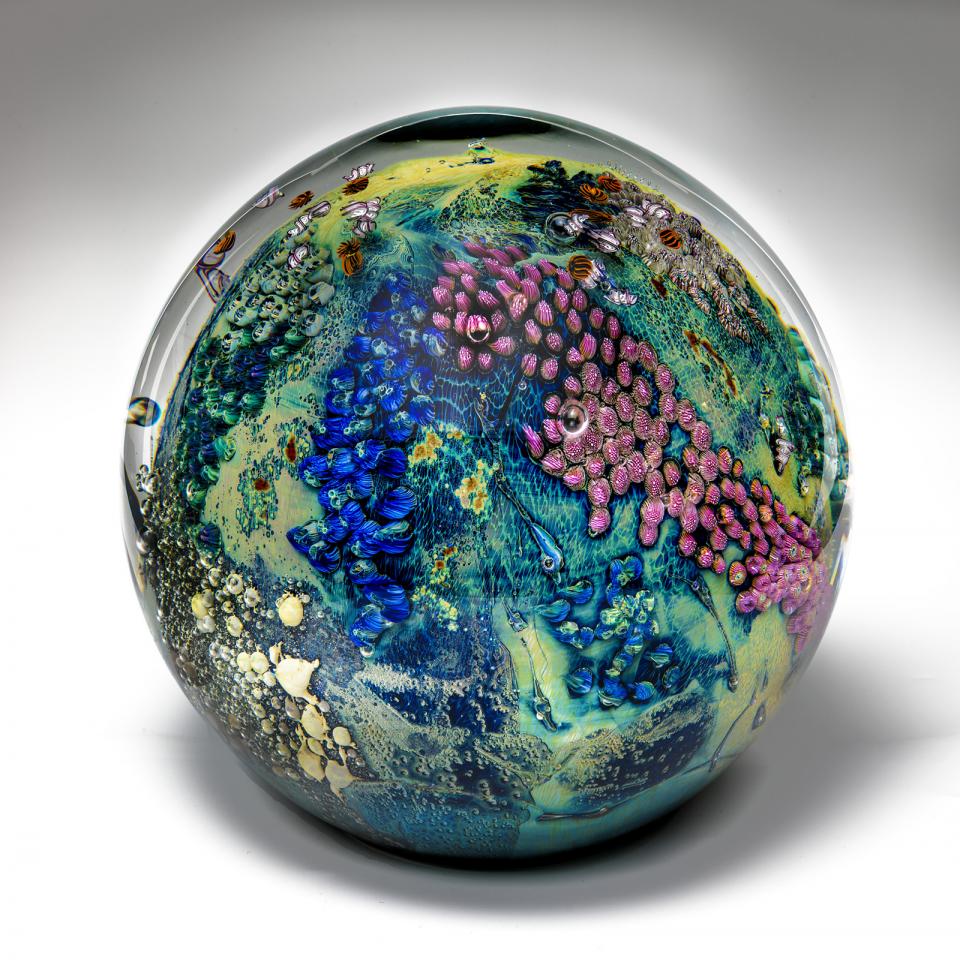 A glass globe