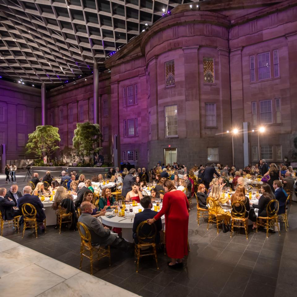 Director's Circle dinner in the Kogod Courtyard