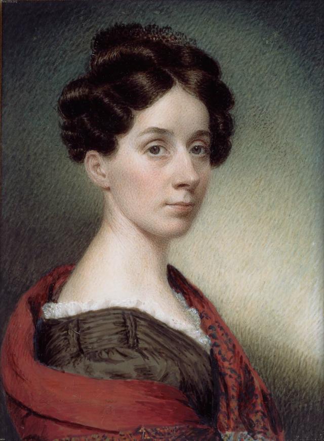 Minature Painting self portrait of Sarah Goodridge