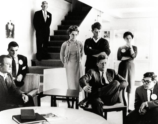 Group of people standing and waiting
