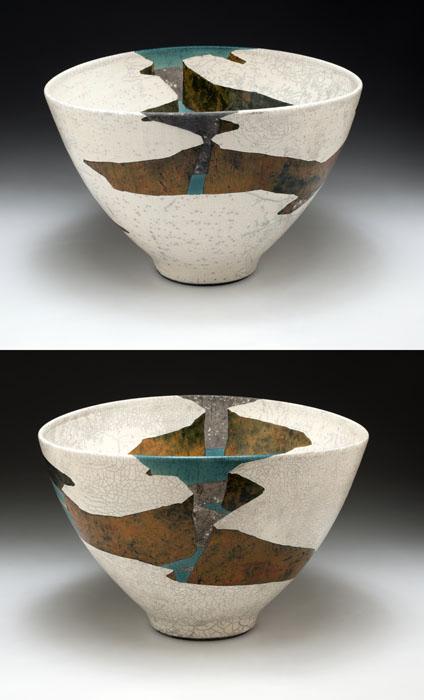 Wayne Higby's White Terrace Gap made from glazed earthenware.