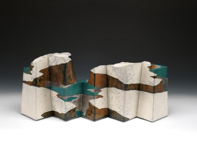Wayne Higby's Temple's Gate Pass made from glazed earthenware.