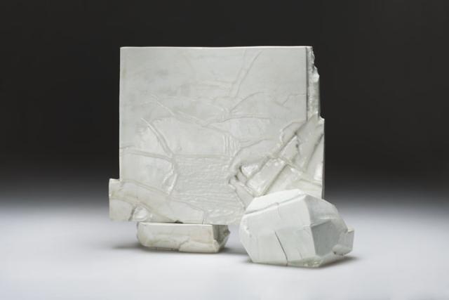 Wayne Higby's Lake Powell Memory made from glazed porcelain.