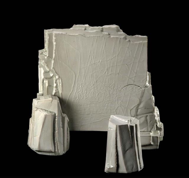 Wayne Higby's Lake Powell Memory made from glazed porcelain.