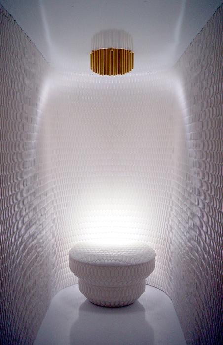 Nick Dong's Enlightenment Room made of porcelain tiles for 40 Under 40 at the Renwick Gallery.