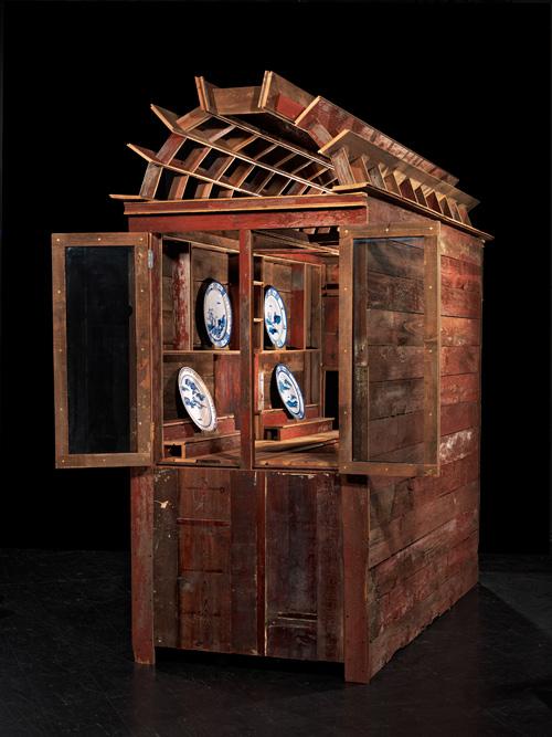 Theater Gates' Mississippi Pavilion made of wood and glass for 40 Under 40 at the Renwick Gallery.