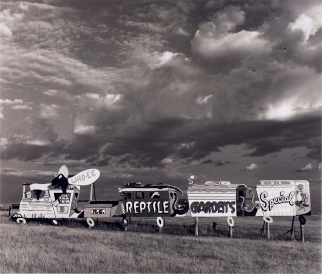 A photograph of a billboard in South Dakota.