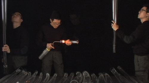 Bohyun Yoon's Glass Tube made for 40 Under 40 at the Renwick Gallery.