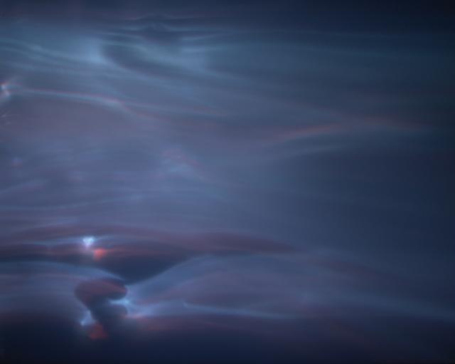 A study of light with blue and pink tones