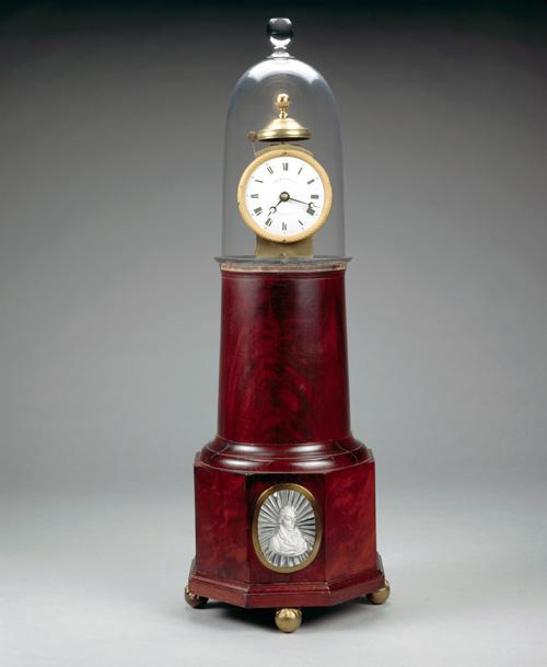 Simon Willard & Son's mahogany shelf clock.