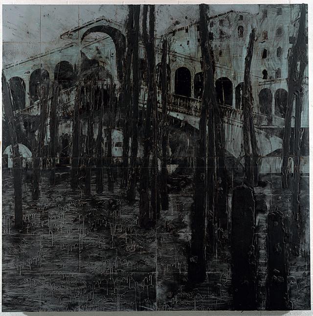 A painting of Venice without water. 