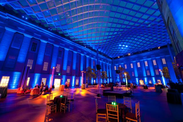 This is a photo taken inside the Kogod Courtyard at the Smithsonian American Art Museum.