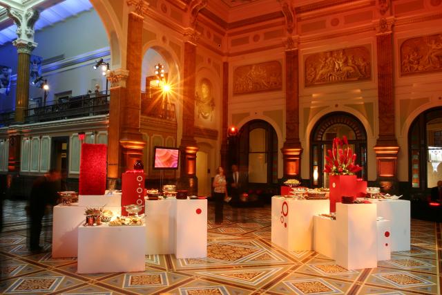 This is a photo inside the Great Hall at the Smithsonian American Art Museum.