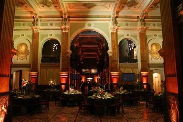 This is a photo inside the Great Hall at the Smithsonian American Art Museum.