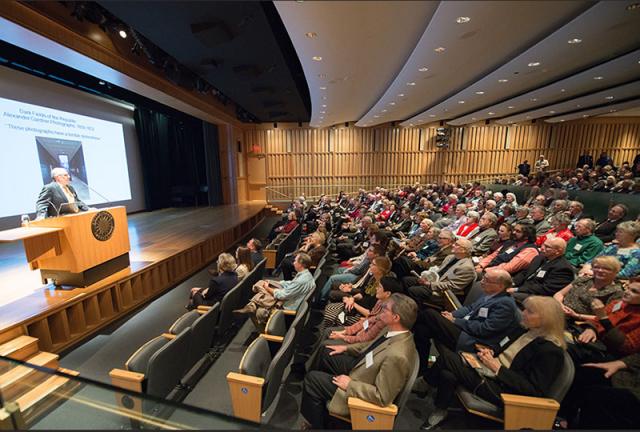 This is an image inside the Auditorium at the Smithsonian American Art Museum.