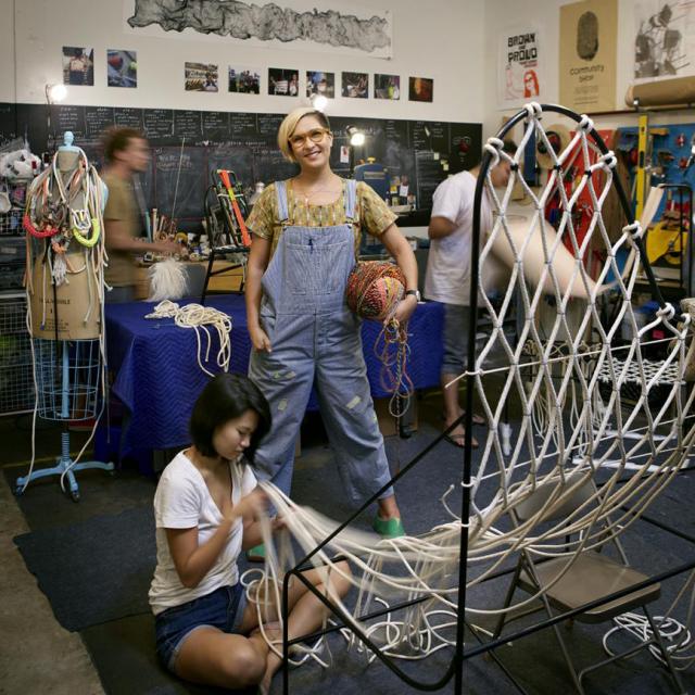 This is an image of Tanya in her studio. 