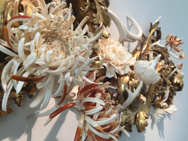 a detail photograph of mixed media.