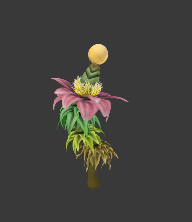 A digital reproduction of a flower.